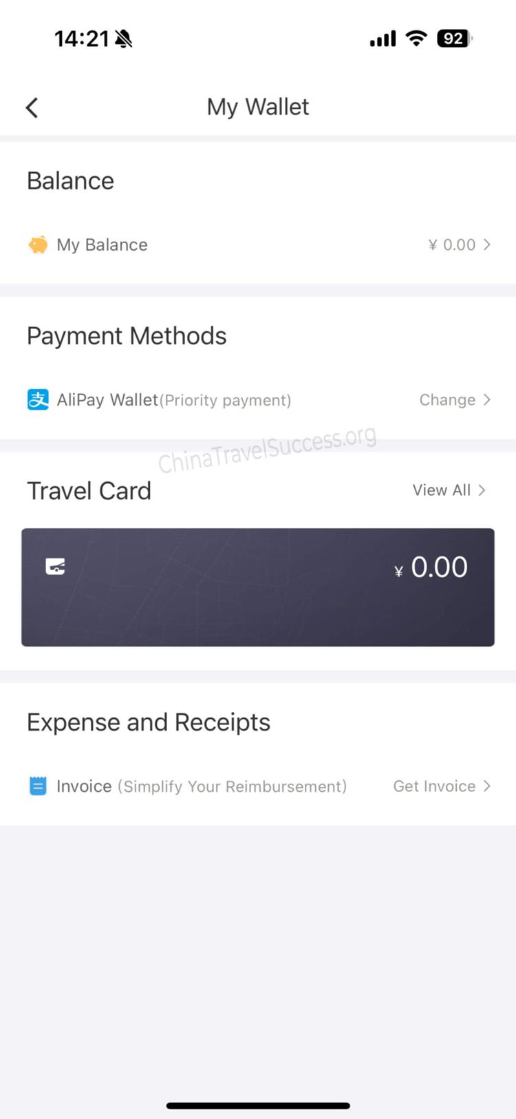 Add payment method in DiDi