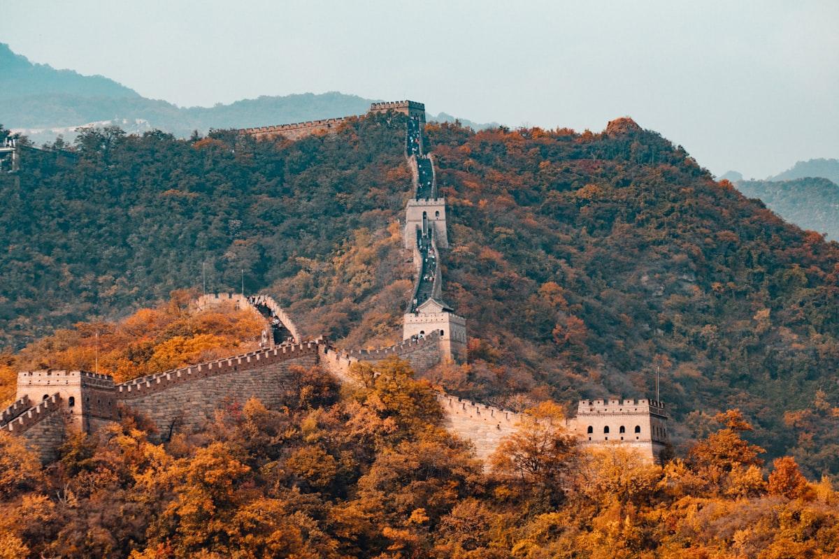Great Wall of China in autumn, representing China visa travel