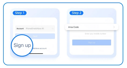 Alipay Sign Up